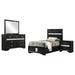 Miranda 4 - piece Twin Bedroom Set Black - Walo Furniture