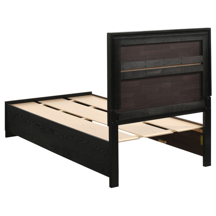 Miranda 4 - piece Twin Bedroom Set Black - Walo Furniture