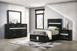 Miranda 4 - piece Twin Bedroom Set Black - Walo Furniture