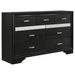 Miranda 5 - piece California King Bedroom Set Black - Walo Furniture