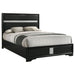 Miranda 54 - inch Upholstered Full Panel Bed Black - Walo Furniture