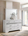 Miranda 7 - drawer Dresser with Mirror White - Walo Furniture