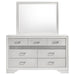 Miranda 7 - drawer Dresser with Mirror White - Walo Furniture