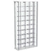 Montara Tempered Glass Wine Storage LED Curio Cabinet Chrome - Walo Furniture