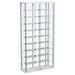 Montara Tempered Glass Wine Storage LED Curio Cabinet Chrome - Walo Furniture