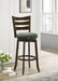 Murphy Wood Pub Height Swivel Bar Chair Hunter Green - Walo Furniture