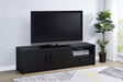 Murray 70 - inch 2 - door TV Stand Media Console Black - Walo Furniture