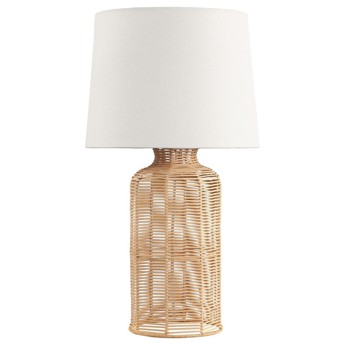 Nairobi Empire Shade Handwoven Rattan Table Lamp Natural - Walo Furniture