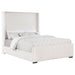 Natasha 65 - inch Upholstered California King Bed Cream - Walo Furniture