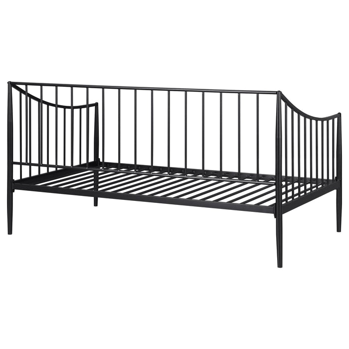 Newbury Metal Twin Daybed Bed Frame Matte Black - Walo Furniture