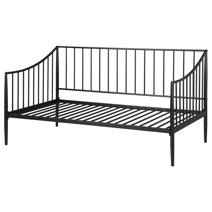 Newbury Metal Twin Daybed Bed Frame Matte Black - Walo Furniture