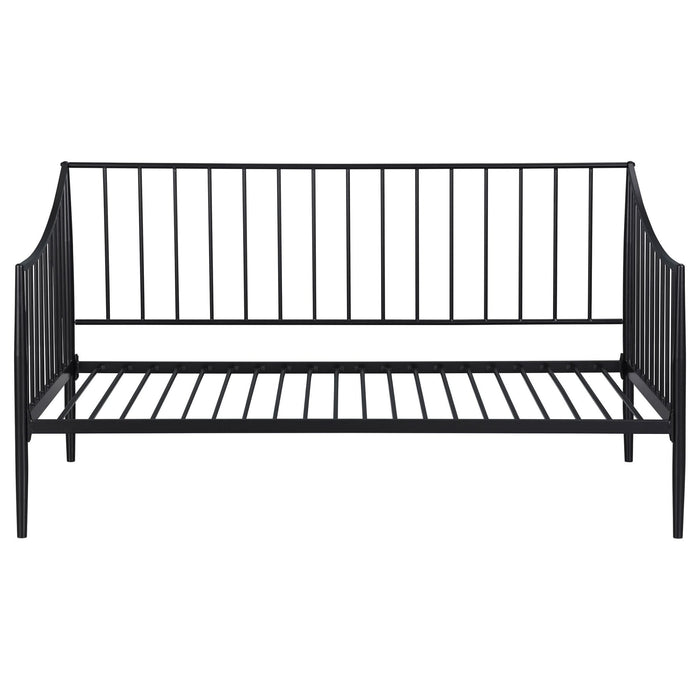 Newbury Metal Twin Daybed Bed Frame Matte Black - Walo Furniture