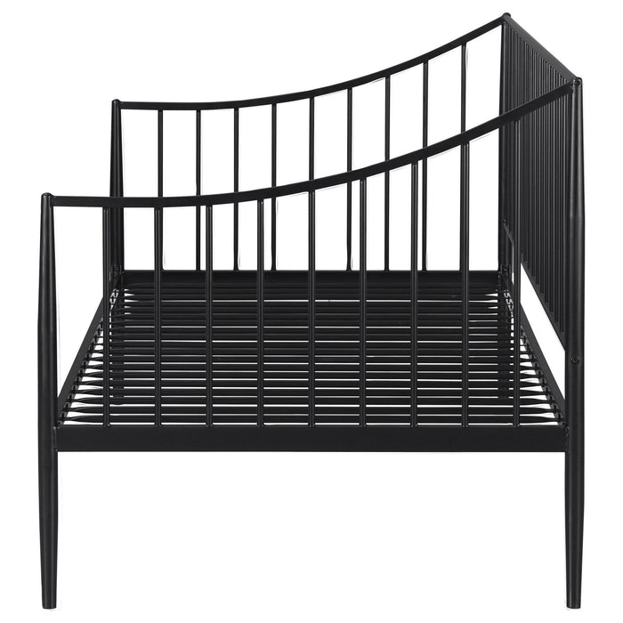 Newbury Metal Twin Daybed Bed Frame Matte Black - Walo Furniture