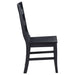 Newport Ladder Back Wood Dining Side Chair Black (Set of 2) - Walo Furniture