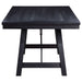 Newport Rectangular 72 - inch Wood Trestle Dining Table Black - Walo Furniture