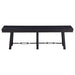 Newport Wood Trestle Base Dining Bench Black - Walo Furniture