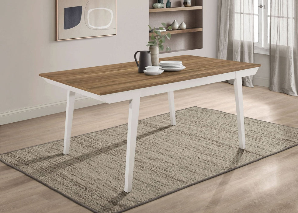 Nogales Rectangular 71 - inch Wood Dining Table Off White - Walo Furniture