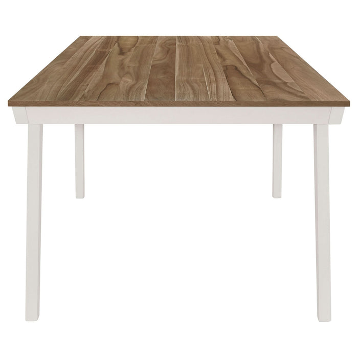 Nogales Rectangular 71 - inch Wood Dining Table Off White - Walo Furniture