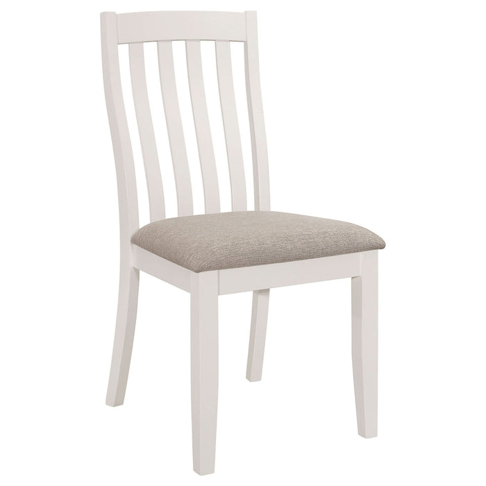 Nogales Wood Dining Side Chair Off White (Set of 2) - Walo Furniture