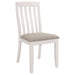 Nogales Wood Dining Side Chair Off White (Set of 2) - Walo Furniture