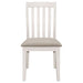 Nogales Wood Dining Side Chair Off White (Set of 2) - Walo Furniture