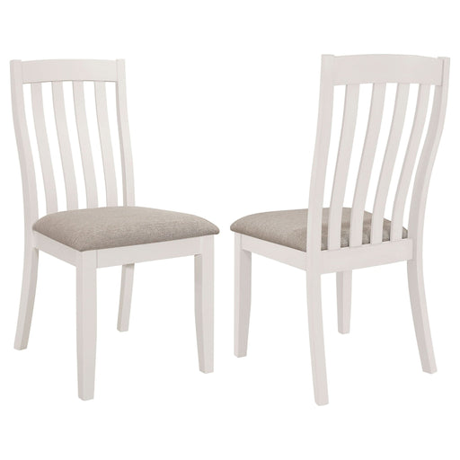 Nogales Wood Dining Side Chair Off White (Set of 2) - Walo Furniture