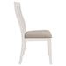 Nogales Wood Dining Side Chair Off White (Set of 2) - Walo Furniture