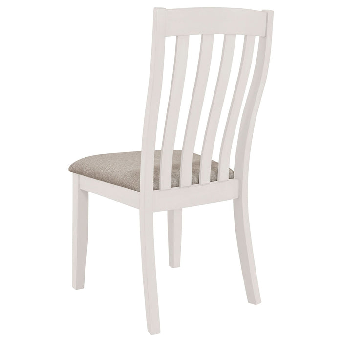 Nogales Wood Dining Side Chair Off White (Set of 2) - Walo Furniture