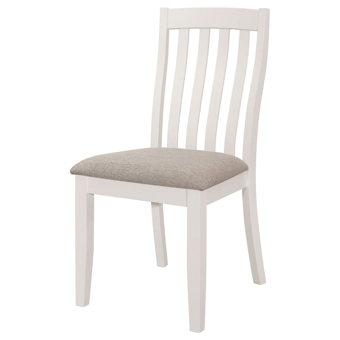 Nogales Wood Dining Side Chair Off White (Set of 2) - Walo Furniture