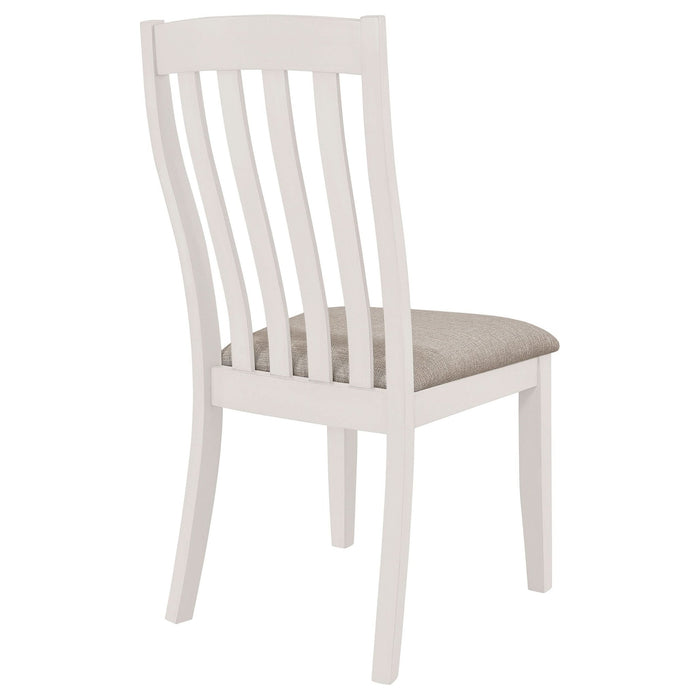 Nogales Wood Dining Side Chair Off White (Set of 2) - Walo Furniture