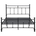 Novak 48 - inch Metal Eastern King Open Frame Bed Matte Black - Walo Furniture