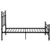 Novak 48 - inch Metal Twin Open Frame Bed Matte Black - Walo Furniture