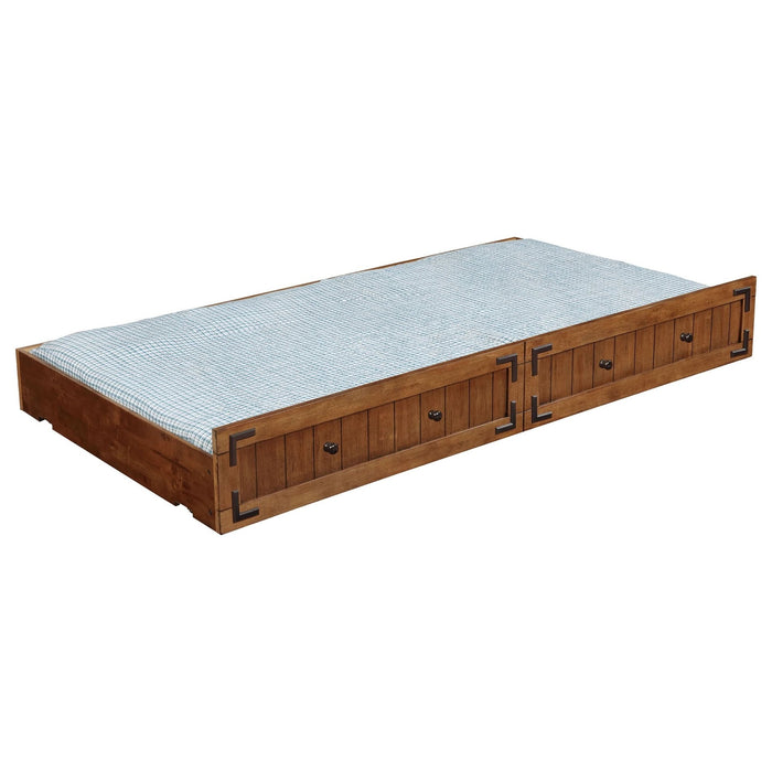 Oakdale Wood Twin Daybed with Trundle Rustic Honey - Walo Furniture