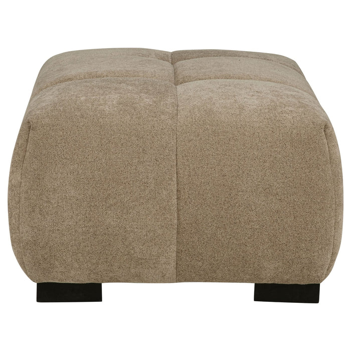 Octavia Upholstered Rectangular Ottoman Camel - Walo Furniture