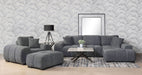 Octavia Upholstered Rectangular Ottoman Charcoal Grey - Walo Furniture