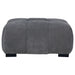 Octavia Upholstered Rectangular Ottoman Charcoal Grey - Walo Furniture