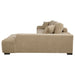 Octavia Upholstered Sectional Chaise Sofa Camel - Walo Furniture