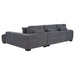 Octavia Upholstered Sectional Chaise Sofa Charcoal Grey - Walo Furniture