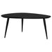 Odessa 3 - piece Triangular Coffee and End Table Set Black - Walo Furniture