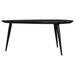 Odessa Triangular Solid Wood Coffee Table Black - Walo Furniture