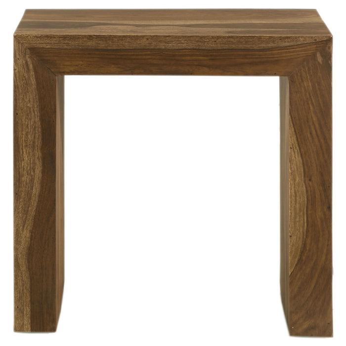 Odilia 2 - piece Solid Wood Coffee and End Table Set Auburn - Walo Furniture