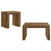 Odilia 2 - piece Solid Wood Coffee and End Table Set Auburn - Walo Furniture