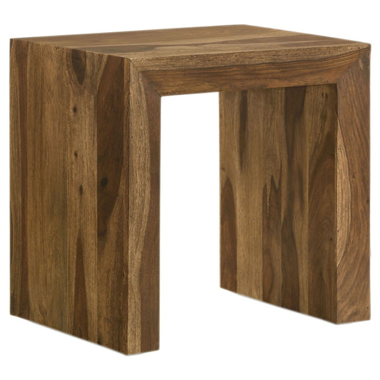 Odilia 3 - piece Solid Wood Coffee and End Table Set Auburn - Walo Furniture