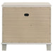 Olivia 2 - drawer Nightstand Bedside Table Pearl White - Walo Furniture