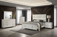 Olivia 6 - drawer Dresser and LED Mirror Pearl White - Walo Furniture