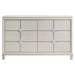 Olivia 6 - drawer Dresser Cabinet Pearl White - Walo Furniture