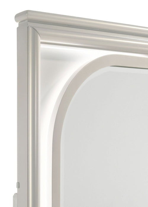 Olivia LED Dresser Mirror Pearl White - Walo Furniture