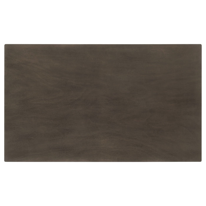 Onslow 59 - inch Rectangular Wood Dining Table Dark Brown - Walo Furniture