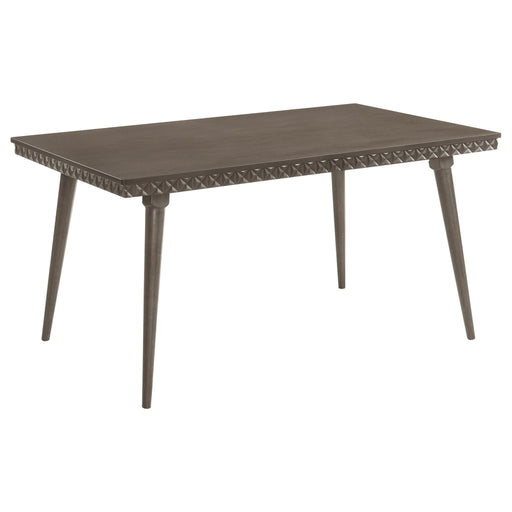 Onslow 59 - inch Rectangular Wood Dining Table Dark Brown - Walo Furniture