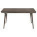 Onslow 59 - inch Rectangular Wood Dining Table Dark Brown - Walo Furniture